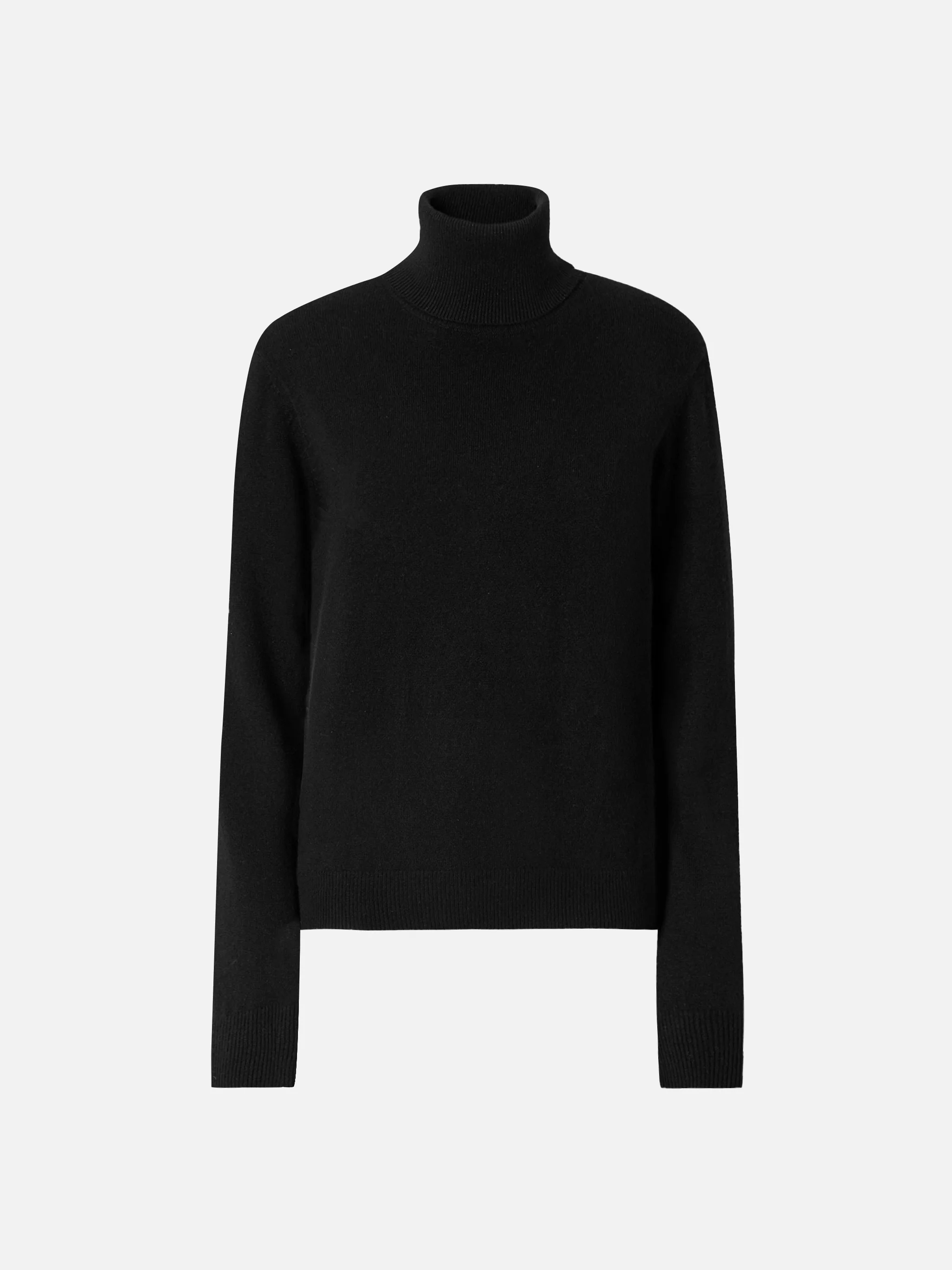 Moody turtleneck sweater in cashmere in black with St. Barth embroidery - Image 5