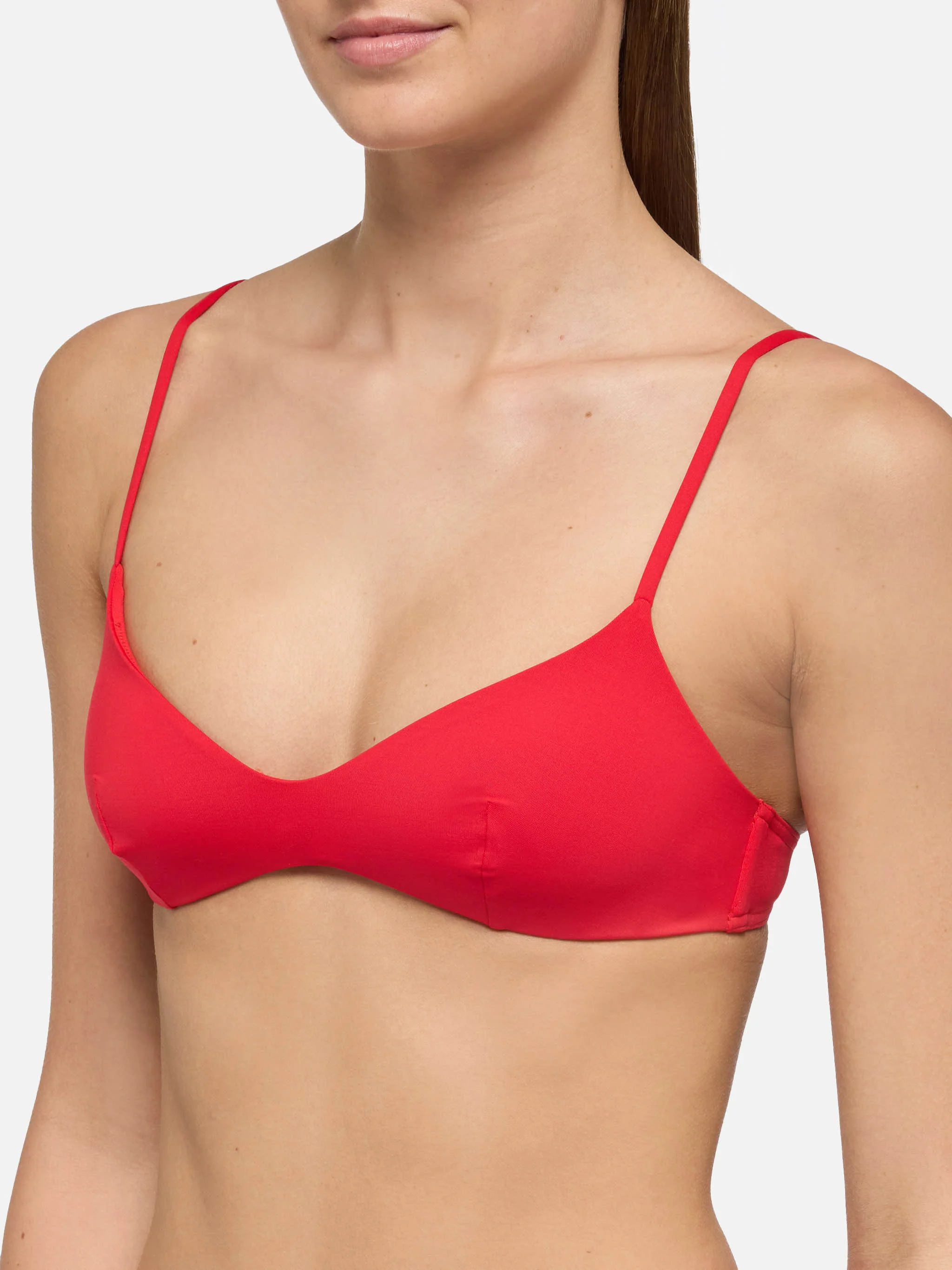 May Naomi plunging bralette bikini in red - Image 4